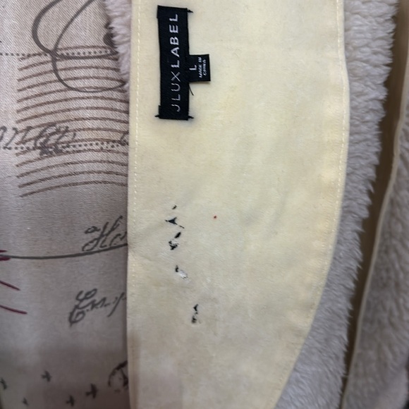 Jluxlabel cream teddy coat NWOT - Picture 3 of 8